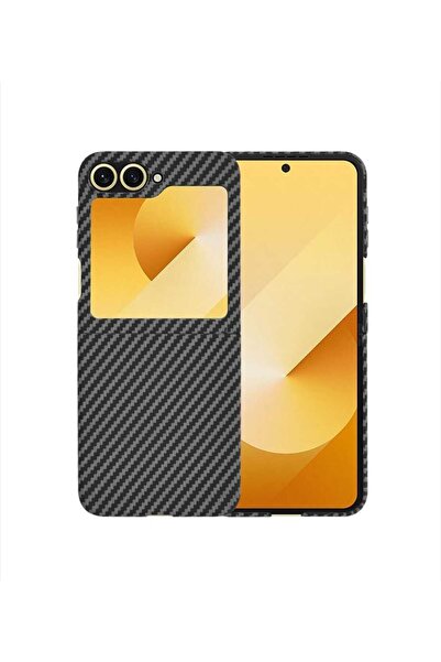 Techsuit Husa pentru Samsung Galaxy Z Flip6 - Carbonite FiberShell - Black