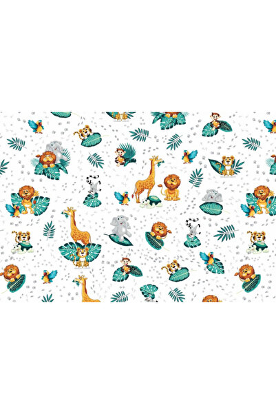 Atelier Broderie Carla Animale din junglă din bumbac