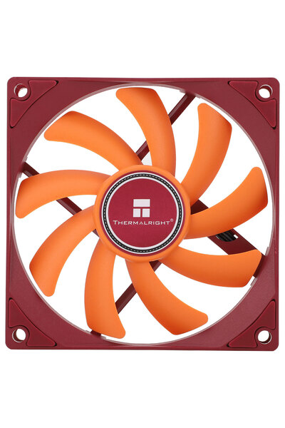 OEM Thermalright Fan, 92 mm, 2700 RPM, Hydraulic Bearing, 42.58 CFM, No LED, 4-Pin PWM, Brown-Orange