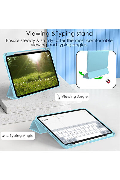 Wtech Apple iPad Pro 11 5G 2025 (M5) 11 inch Smart Flip Leather Texture with Pen Holder Case Cover