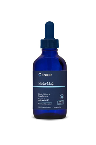 Trace Minerals Mega-Mag - Liquid Magnesium Supplement for Vitality & Energy Support - Muscle, Bone & Nerve 118ml