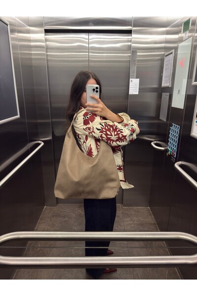 RoseandRoses Lofale Suede Casual Model Women's Shoulder Bag