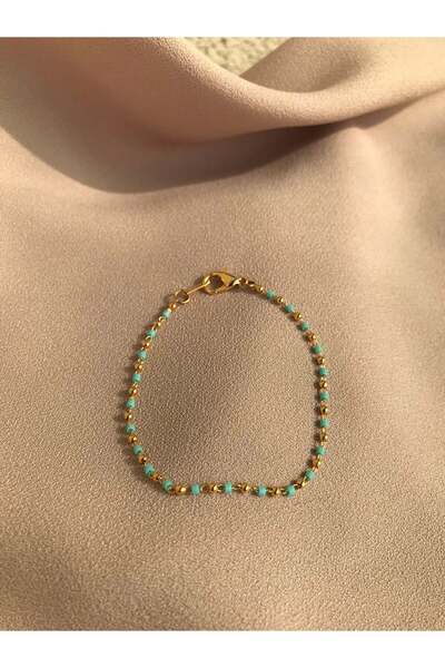 BuinJewellery Mini Mavi Turkuaz Boncuklu Bileklik