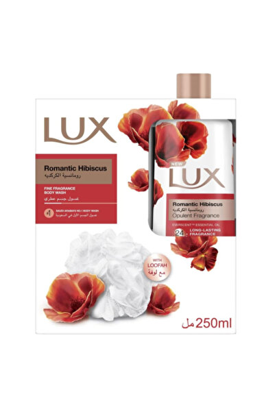 LUX Hibiscus Romance Body Wash with Loofah - 250 ml