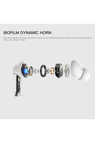 earphone MERV A20 Pro 2 In-Ear Dual ANC Touchscreen Earbuds - White