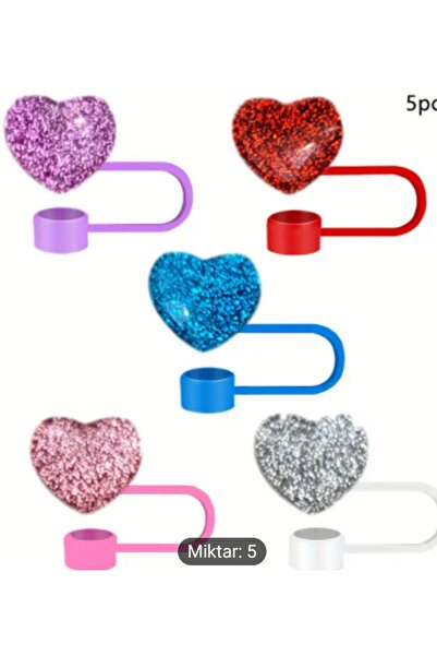 Bymarka AKSESUAR 30 40 OZ PİPET KORUMA TIPASI MAVİ SİMLİ KALP