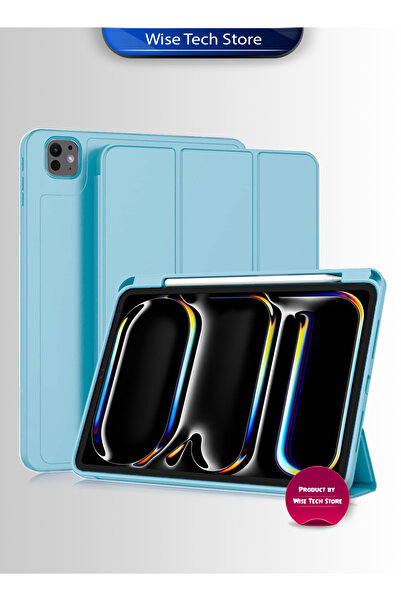 Wtech Apple iPad Pro 11 5G 2025 (M5) 11 inch Smart Flip Leather Texture with Pen Holder Case Cover