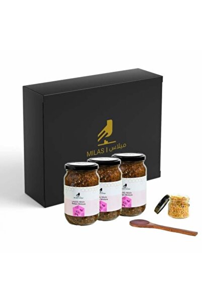 Milas علبة عسل بلقيس العضوي المختلط (3 × 450 جم)