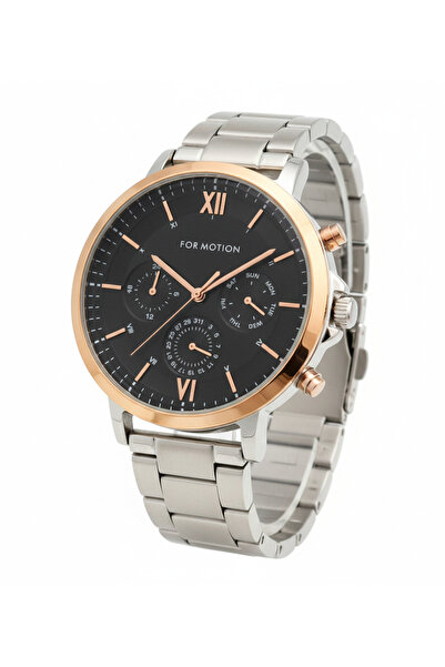 Formotion For Motion Men's Wristwatch Gold Color, Black Dial - Stylish Metal ...