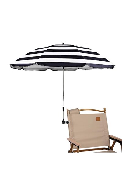 Sekey Chair Umbrella STARRY CITY, 99% UV Protection, 360° Adjustable Clip, Waterproof, Stripe Blocks