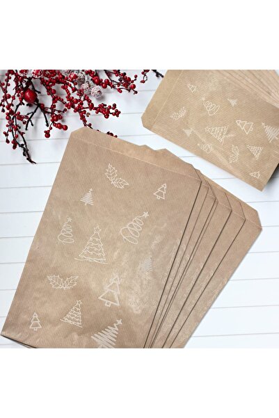 Shop a Way Bimotif Çam desenli kese kağıdı, kraft 11x20-100 adet