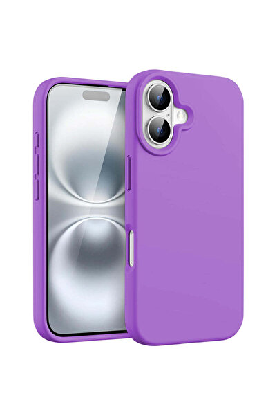 Casey Studios Husa Silicon iPhone 16, cu Microfibra, Slim, de Protectie, Marg...