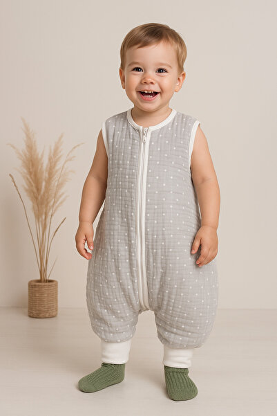 Calista home Girls Boys Sleepwear Casual Muslin Combed Cotton Kids Baby Printed Romper