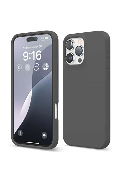Casey Studios Husă de silicon iPhone 16 Pro Max, cu microfibră, subțire, de p...