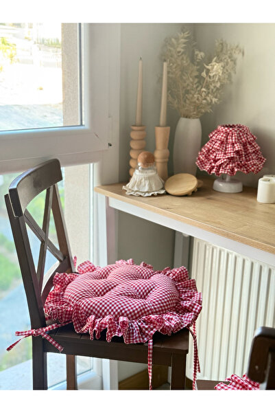 KaiAtelier Mia Keten İç Dolgulu Sandalye Minderi / Yer Minderi