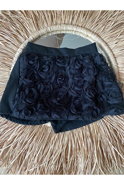 Tarz Kidss Комплект от къси панталонки и пола с флорални мотиви за момичета