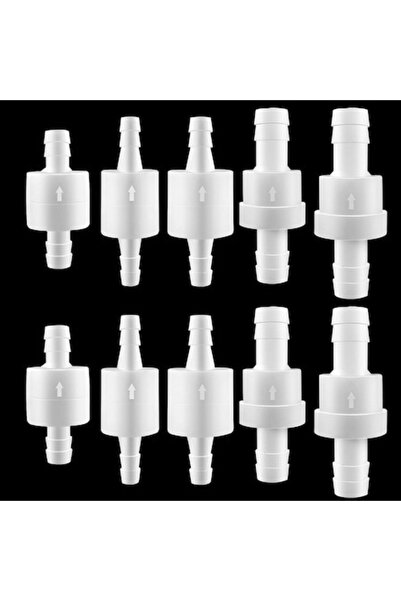 MEİSO Check valve, Plastic, 10 pcs, Diameters 4-12 mm, Anti-backflow for liquid/air/gas