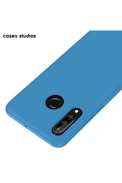 Casey Studios Husă moale din silicon pentru Huawei P30 Lite/P30 Lite New Edition, microfibră, de protecție, subțire, albastru cadet