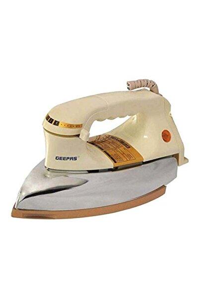 Geepas مكواة جافة كهربائية محمولة باليد 1200 وات GDI7752 بيج/فضي