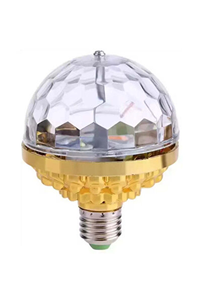 Generic 360° Automatic Rotating LED Disco Ball Light with E27 Socket