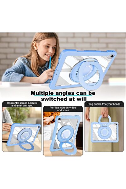 HYX جراب لجهاز iPad A16 الجيل الحادي عشر 11 بوصة (2025) / iPad الجيل العاشر 10.9 بوصة (2022) - أزرق