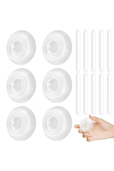 TYet Wall door stopper, transparent silicone, self-adhesive, 16 pcs, Zouboto