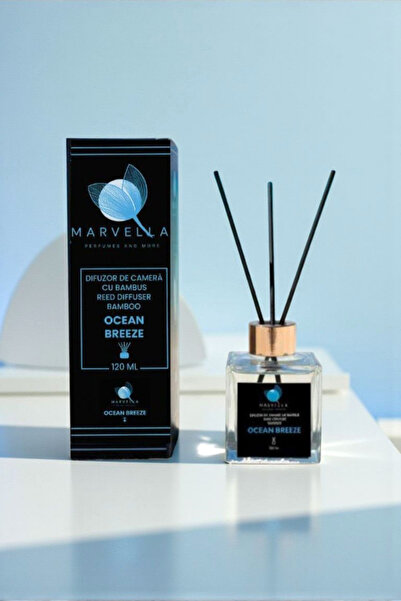 Marvella Premium room freshener, with Bamboo sticks, Ocean Breeze, 120 ml