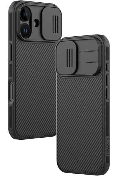 HYX جراب كام شيلد المغناطيسي لهاتف iPhone 17 — غطاء كاميرا مزدوج منزلق، مقاوم للصدمات، أسود