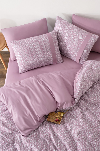 VENICA MASCUSE Ranforce Double Luxury Duvet Cover Set (Fitted Sheet)