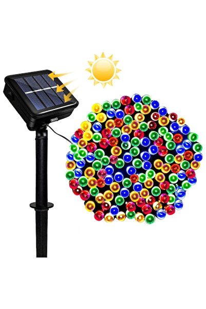 OEM Ηλιακά χριστουγεννιάτικα φωτάκια σε κορδόνι, 10 μ., 100 πολύχρωμα LED, τη...