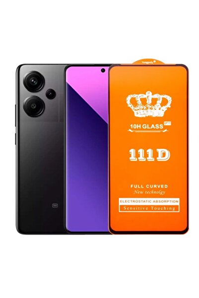 Xiaomi Folie de protecție din sticlă securizată 111D pentru Redmi Note 13 Pro Plus (acoperire completă, HD, margini negre)