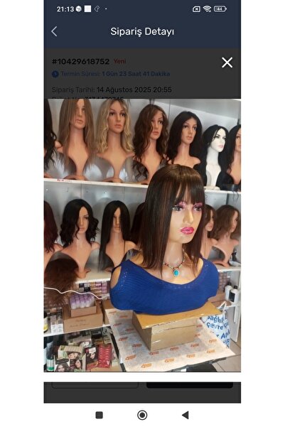 Gerçek Efsane Kahküllü koyu kumral gerçek saç tepelik