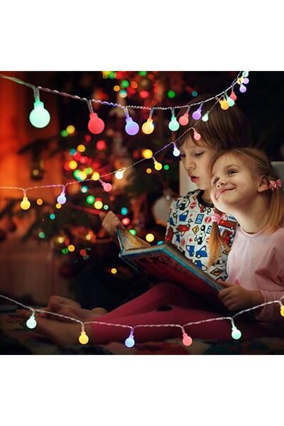 OEM Ghirlandă LED, 5 m, 20 becuri, interior/exterior, multicoloră