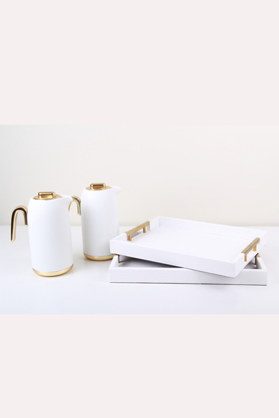 Generic Luxurious royal design tea and coffee thermos set + serving trays