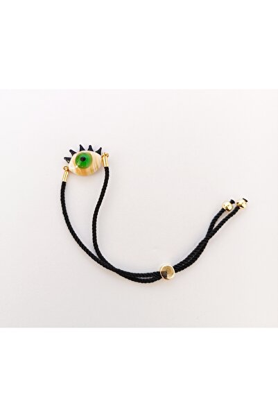 ADAMODART Eye Murano Glass Beaded Adjustable Drawstring Bracelet