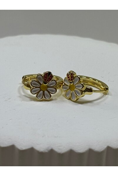 Gold Garden Papatyalı Kız Çocuk Küpesi