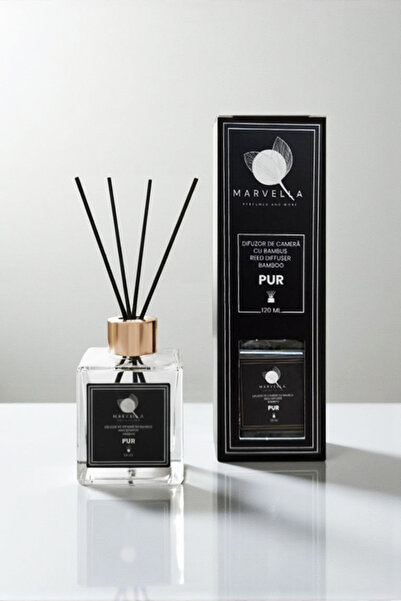 Marvella Premium room freshener, with Bamboo sticks, Pure, 120 ml