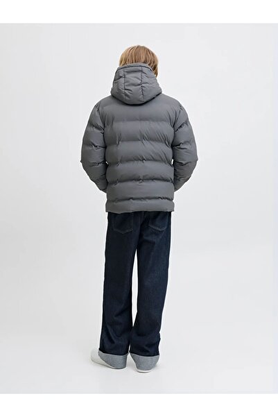 Jack & Jones Jack Jones Element Pu Puffer Gray Inflatable Men's Coat Jacket 12279239