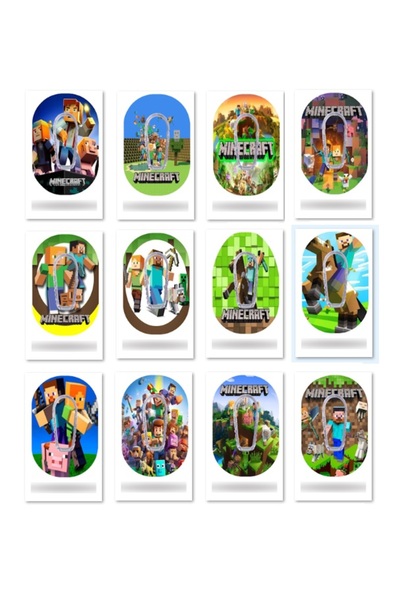 Dia Band Dexcom G6 Sensör Koruyucu Bant 12'li Paket / Minecraft