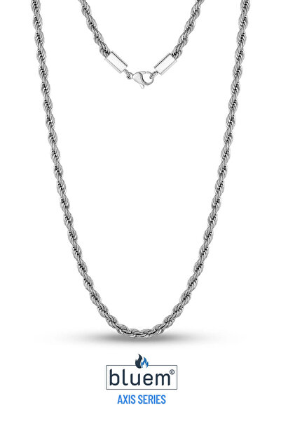 Bluem AXIS Serisi Twist 4 mm Erkek Çelik Zincir Kolye
