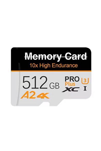 Generic بطاقة ذاكرة Micro SD سعة 512 جيجابايت - سرعة عالية 10 أضعاف التحمل A2 4K Pro Plus، الفئة 10 UHS-I MicroSDXC