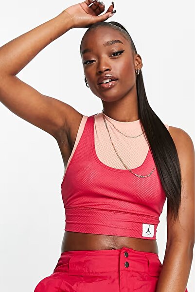 Nike Jordan Essentials Cropped Жіночий спортивний топ Рожевий