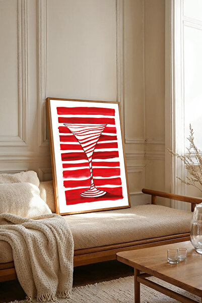 Dekorsiahome Tek Parça Ahşap Çerçeveli Oturma Odası Salon Mutfak Tablosu TK2138