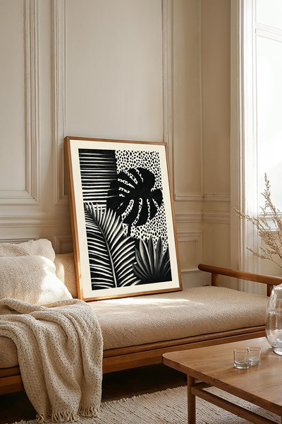 Dekorsiahome Τραπέζι σαλονιού κουζίνας με ξύλινο πλαίσιο μονοκόμματο TK2194