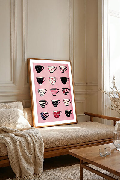 Dekorsiahome Tek Parça Ahşap Çerçeveli Oturma Odası Salon Mutfak Tablosu TK2214