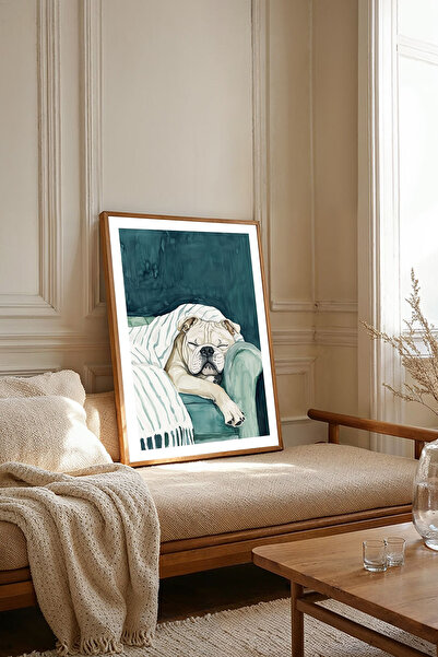 Dekorsiahome Tek Parça Ahşap Çerçeveli Oturma Odası Salon Mutfak Tablosu TK2165