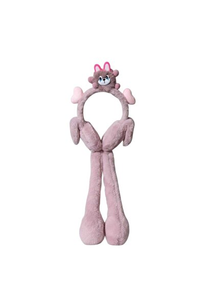 Aware Time Children's Plush Figured Movable Ear Movable Sound Winter Earmuff