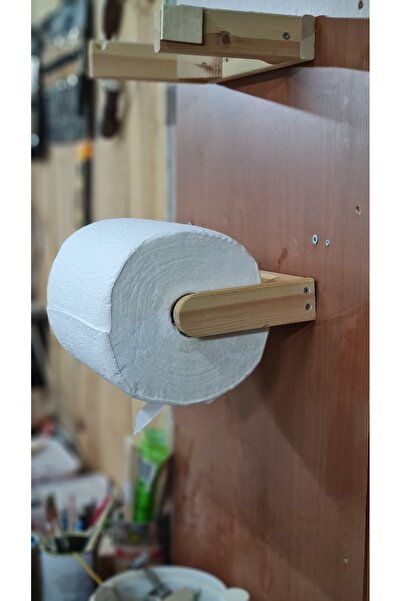 limewood Ahşap Dekoratif Rulo Peçetelik Büyük Ruloya Uygun Kağıt Havluluk