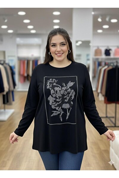 Vinola بلوزة كبيرة الحجم من قماش الفيسكوز مع تفاصيل حجرية