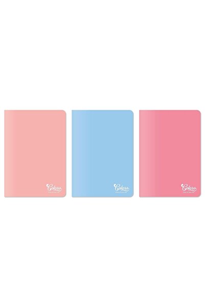 Hype Store Colors A5 60 Sheets Checked Notebook 3 Pack, Salmon, Pink, Blue